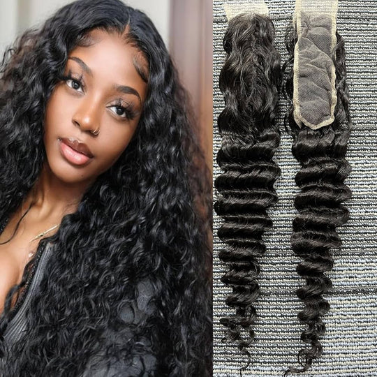 2x6 Transparent Royal Deep Wave Closure